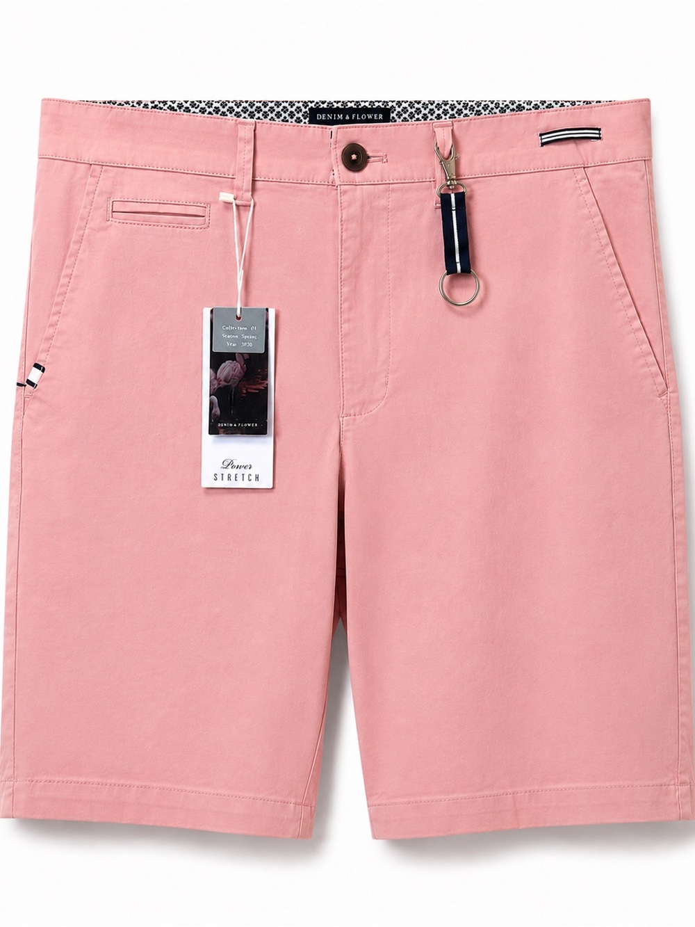 Denim & Flower Pink Chino Shorts Stretch Golf Preppy Resort Shorts NWT 34